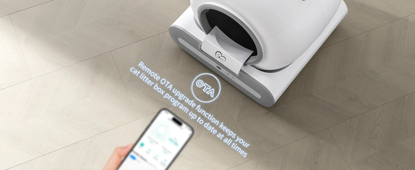 Smart Self-Cleaning Automatic Cat Litter Box – App-Controlled, Large Capacity, Easy Maintenance