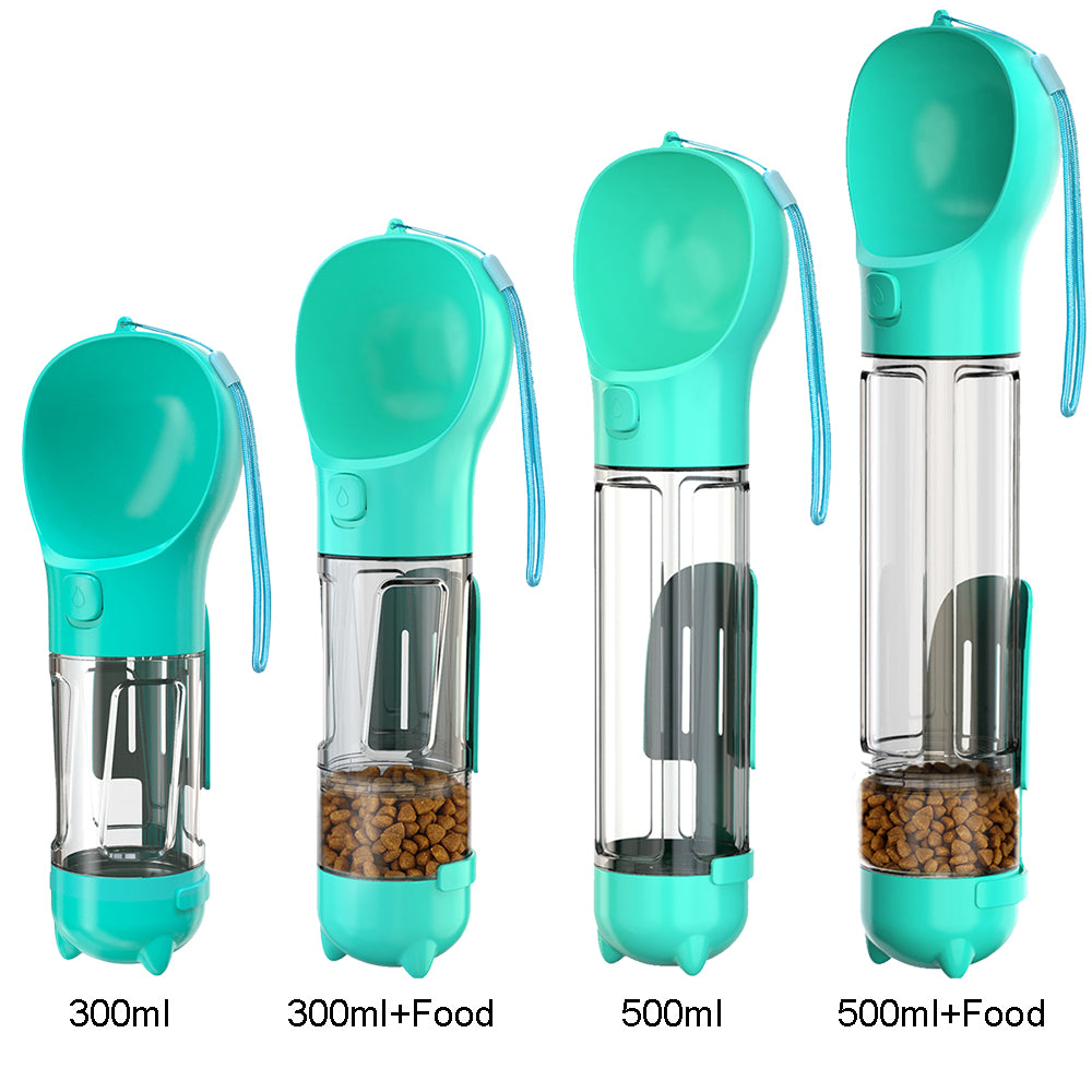 Portable 3-in-1 Pet Water Bottle for Dogs and Cats – Travel-Friendly Design