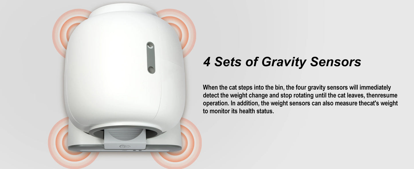 Smart Self-Cleaning Automatic Cat Litter Box – App-Controlled, Large Capacity, Easy Maintenance