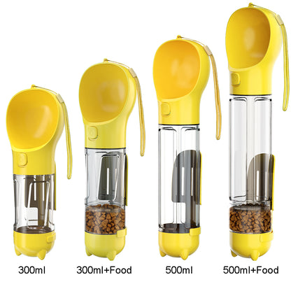 Portable 3-in-1 Pet Water Bottle for Dogs and Cats – Travel-Friendly Design